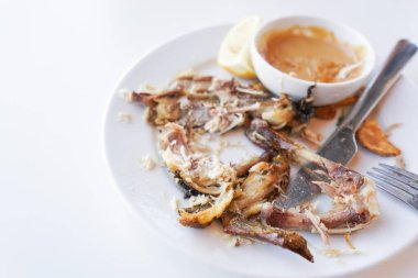  Arta kalan yiyecek görüntüsü.