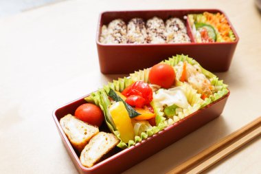 Ev yapımı beslenme çantası, kapat.