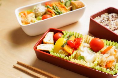 Ev yapımı beslenme çantası, kapat.