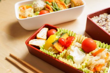 Ev yapımı beslenme çantası, kapat.