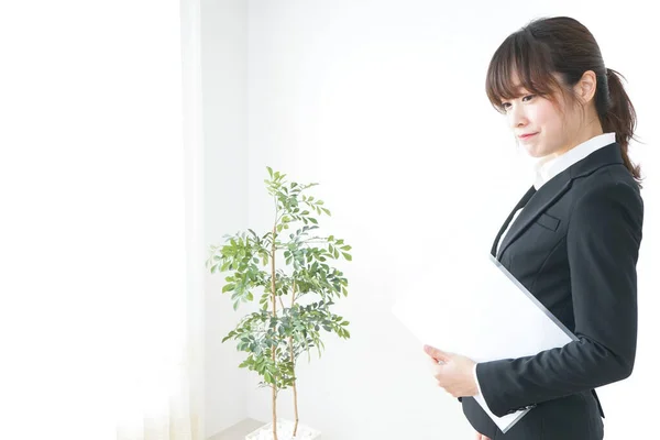 Young Businesswoman Doing Presentation — Stock Photo, Image