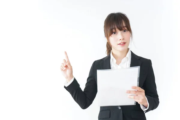 Young Businesswoman Doing Presentation — Stock Photo, Image