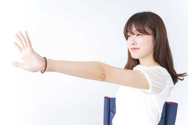 Feliz Joven Asiática Mujer Retrato — Foto de Stock