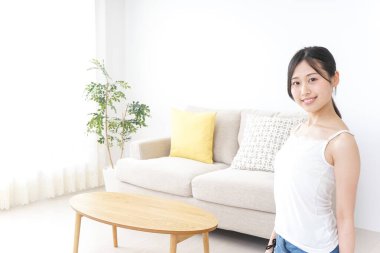 Güzel ergen bir kızın portresi. 