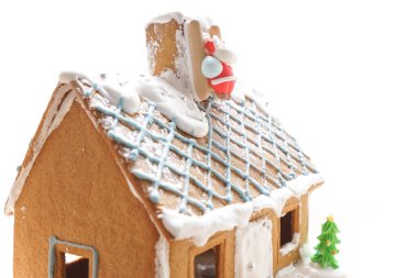 Kremalı ev yapımı şeker evi.