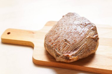 El yapımı biftek. Görüntüyü kapat.