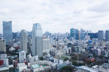 Tokyo manzaralı binalar ve gökdelenler