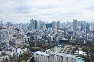 Tokyo manzaralı binalar ve gökdelenler