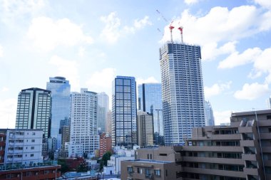 Tokyo manzaralı binalar ve gökdelenler