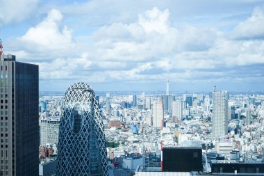 Tokyo manzaralı binalar ve gökdelenler