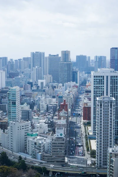 ビルや高層ビルが立ち並ぶ東京の風景 — ストック写真