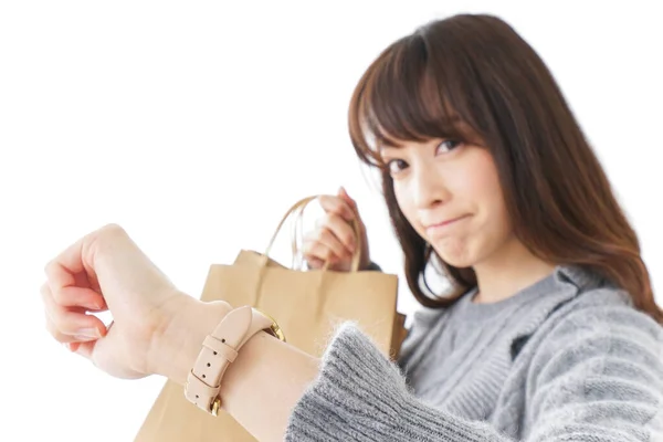 若い女性のショッピングイメージ — ストック写真