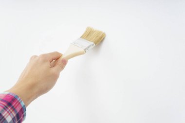 resim fırçası resmi yakın plan görünümü