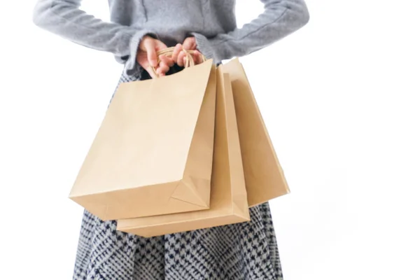 Woman Bags Shopping Concept Background — Stock Photo, Image