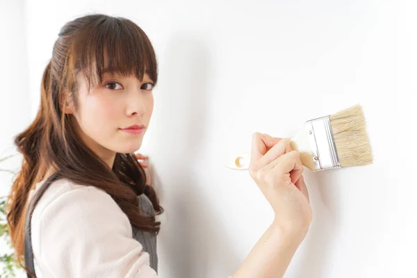 Woman Doing Diy Image — Stock Photo, Image