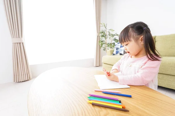 Adorável Criança Brincando Sozinho — Fotografia de Stock