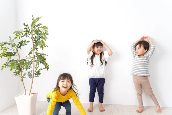 stock image Children playing at home