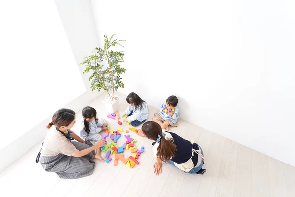 Children Playing Kindergarden — Stock Photo, Image