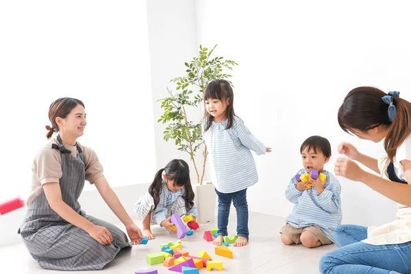 Children Playing Kindergarden — Stock Photo, Image