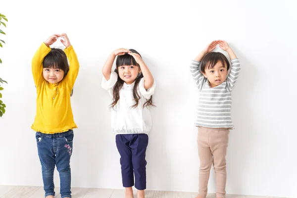 Adorable Children Playing Studying Kindergarten Nursery School Concept — Stock Photo, Image