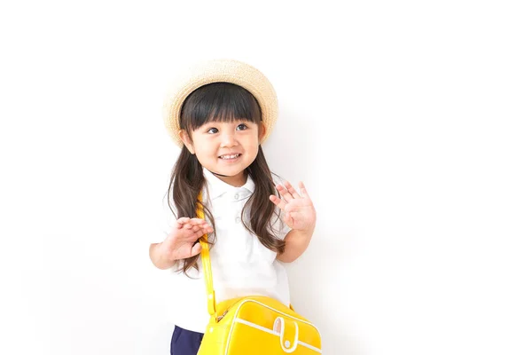 Girl Going Kindergarten —  Fotos de Stock