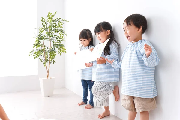 Діти Грають Дитячому Саду — стокове фото