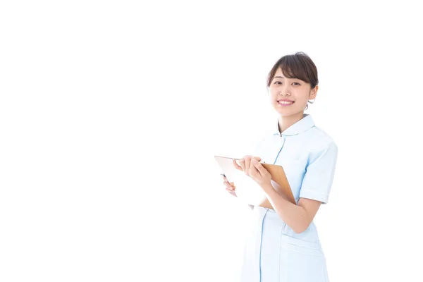 Young Nurse White Background Young Nurse Image — Stock Photo, Image