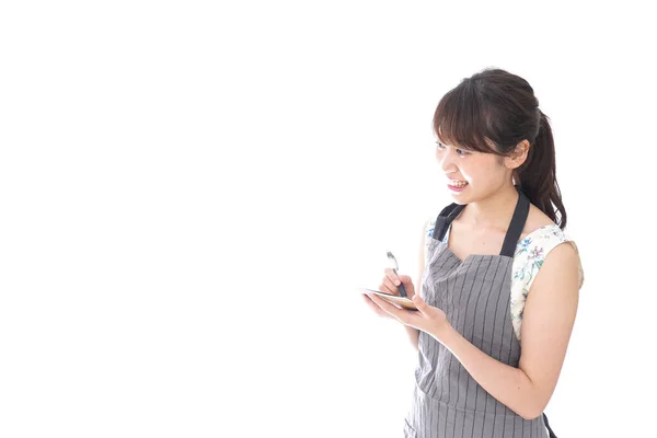 stock image cafe clerk, Staff at cafe