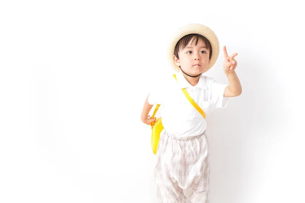 Child Going Kindergarten — Stock Photo, Image