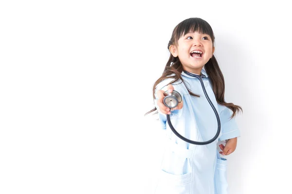 Little Girl Dressed Nurse Image — Stock Photo, Image