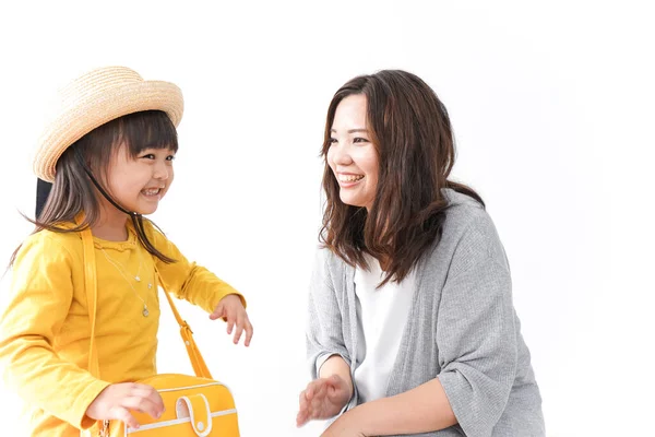 Mère Enfant Dans Chapeau Maternelle — Photo