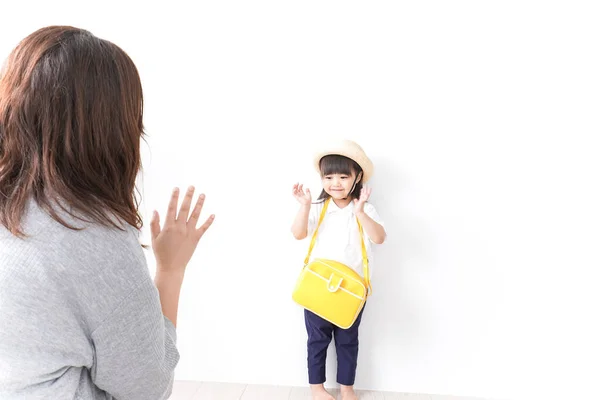 Mother Child Hat Kindergarten — Stock Photo, Image