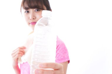 Sportif atletik kadın antrenmanı 