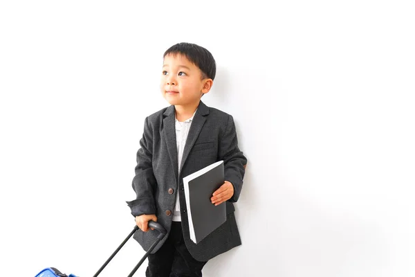 Lindo Niño Hombre Negocios Oficina — Foto de Stock