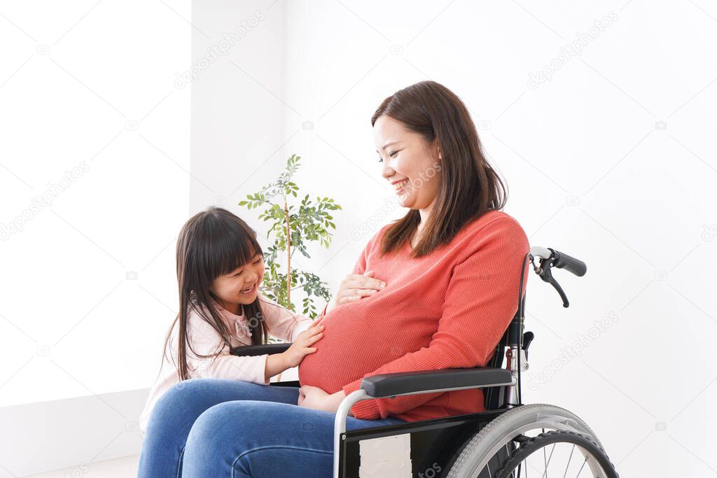 Pregnant Woman and child