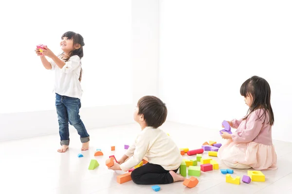 Children Playing Kindergarten — Stock Photo, Image