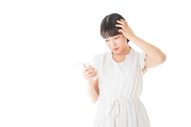 Genç bayan hasta. Yakın çekim.