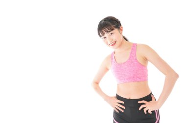 Genç kadın diyeti konsepti