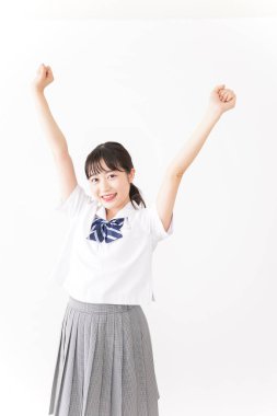 Genç gülümseyen öğrenci.