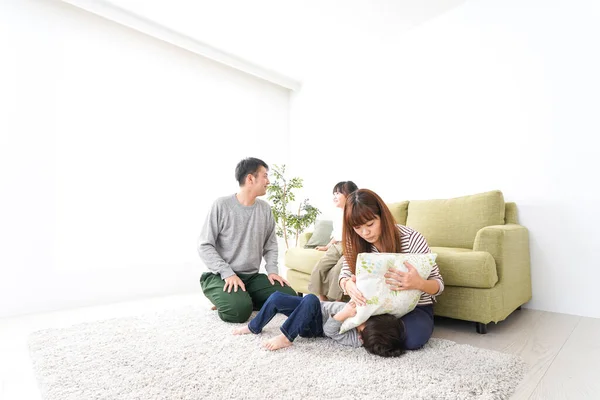 Family Playing Home — Stock Photo, Image