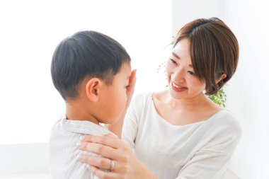 Anne ve küçük oğlu. 