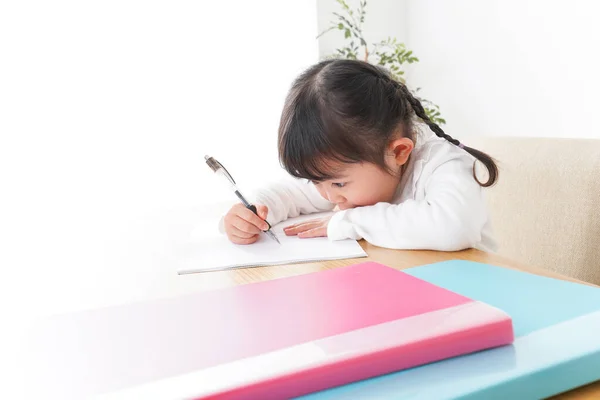 Cute Child Study Alone — Stock Photo, Image