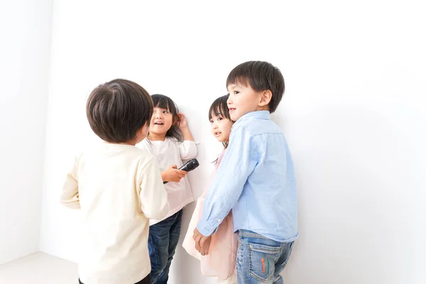 Children Playing Kindergarten — Stock Photo, Image