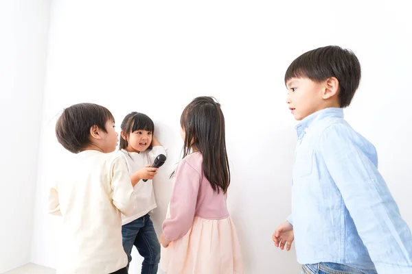 Children Playing Kindergarten — Stock Photo, Image