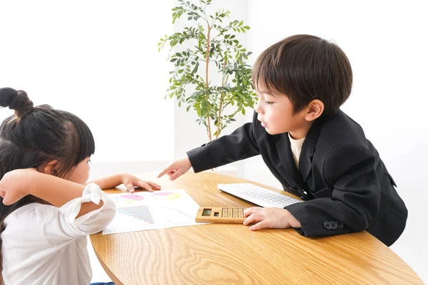 Geschäftsmann Auf Besprechung — Stockfoto