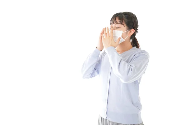 Young Woman Having Cold — Stock Photo, Image