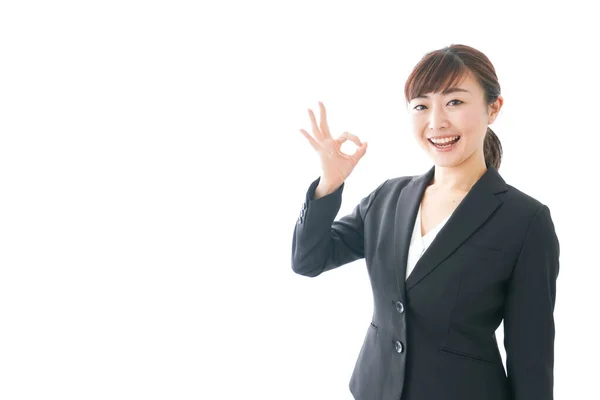 Young Business Woman Smile — Stock Photo, Image