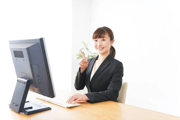 Geschäftsfrau Leidet Unter Überstunden — Stockfoto