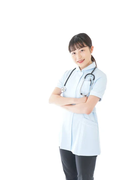 Enfermera Joven Vestida Con Ropa Enfermera — Foto de Stock
