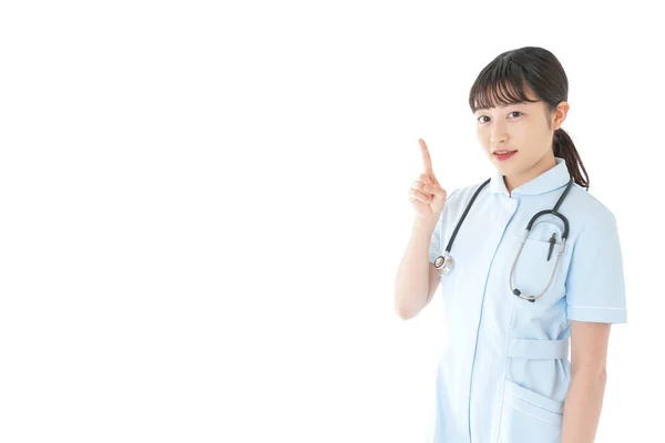 Enfermera Joven Vestida Con Ropa Enfermera —  Fotos de Stock